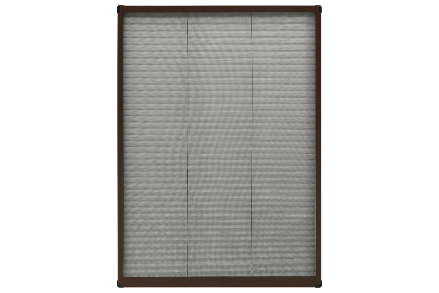 vidaXL 148655 Plisse Insect Screen For Windows Aluminium Brown 80x120cm