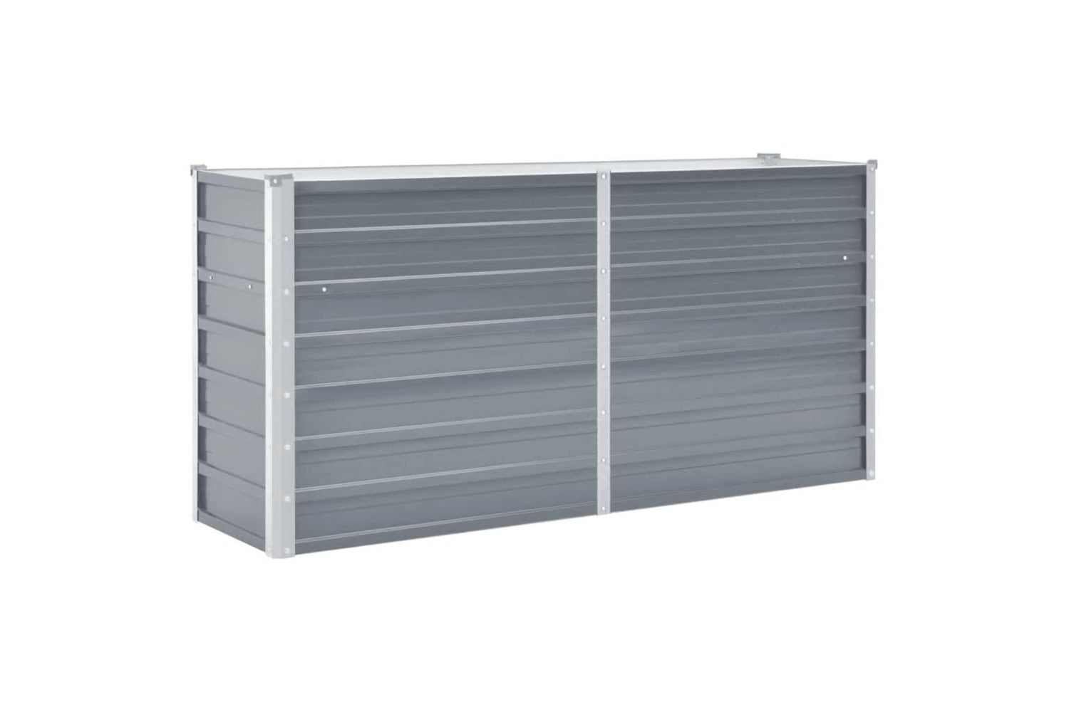 vidaXL 44848 Garden Raised Bed Galvanised Steel 160x40x77cm Grey