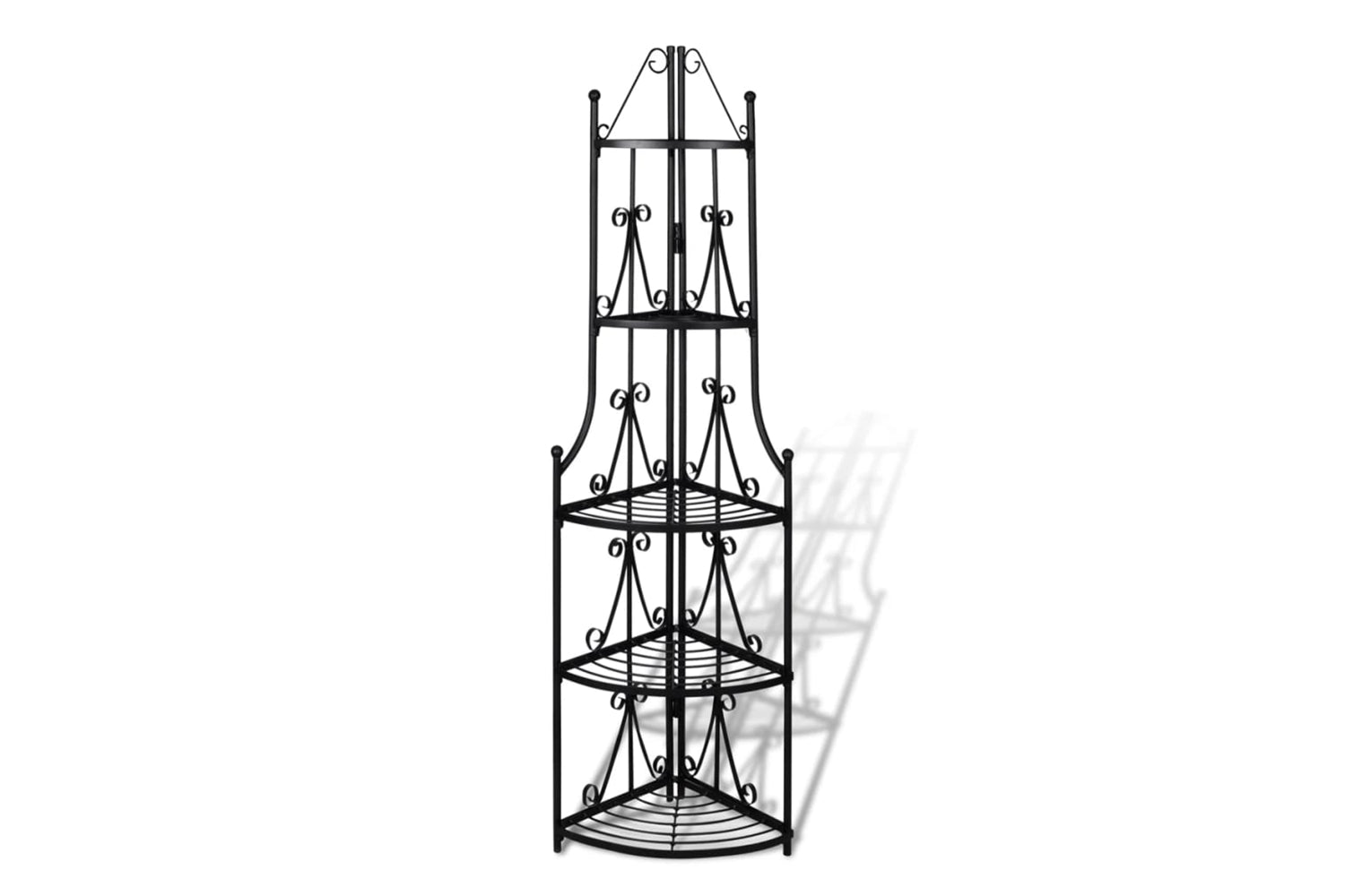 Vidaxl 40782 Corner Plant Rack Black