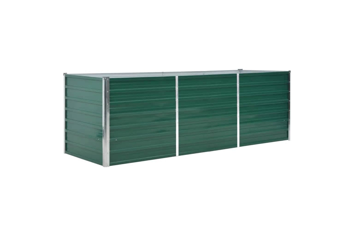 vidaXL 44841 Garden Raised Bed Galvanised Steel 240x80x77cm Green