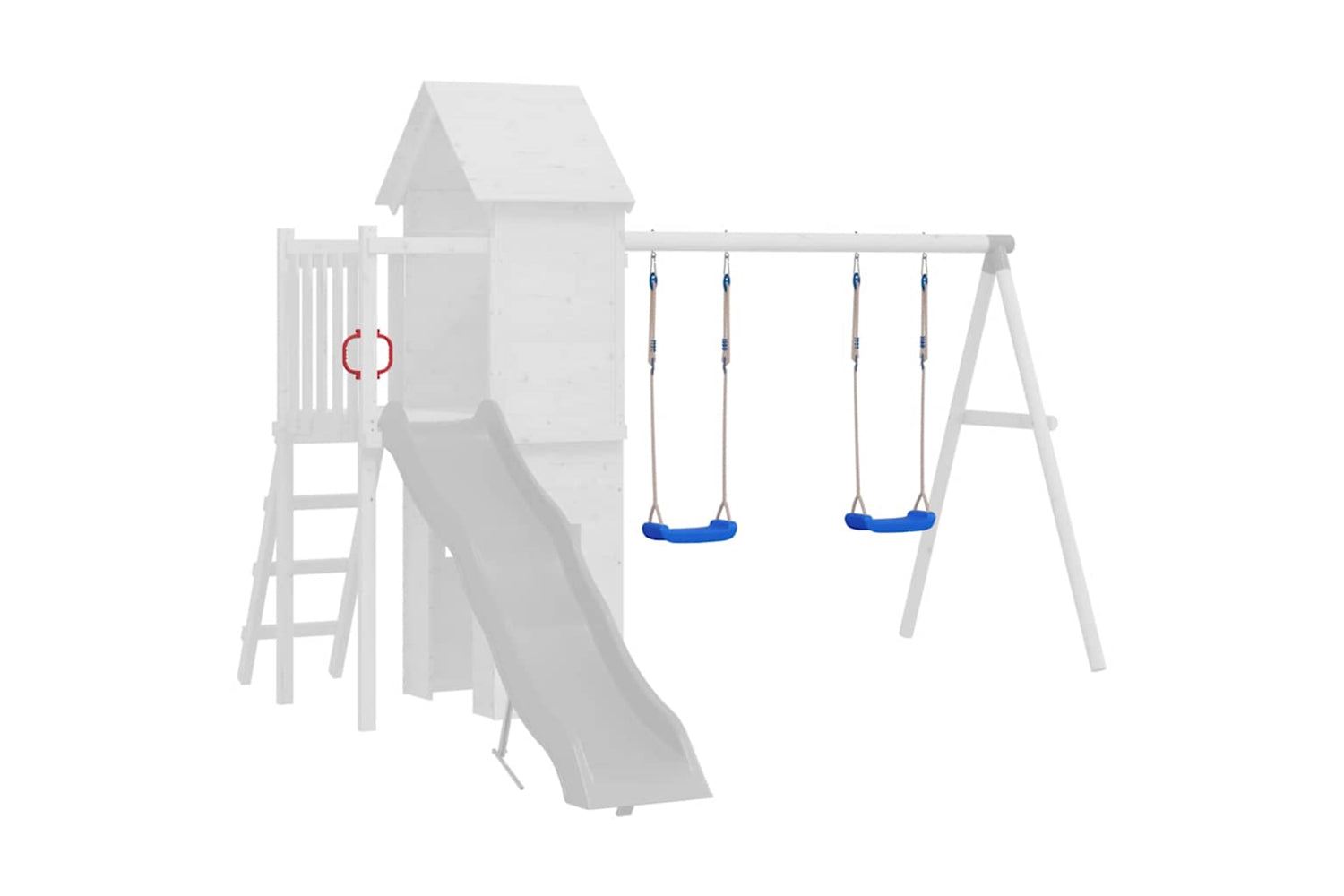 Vidaxl - 91700 Swing Seats With Ropes 2 Pcs Blue 37x15 Cm Polyethene