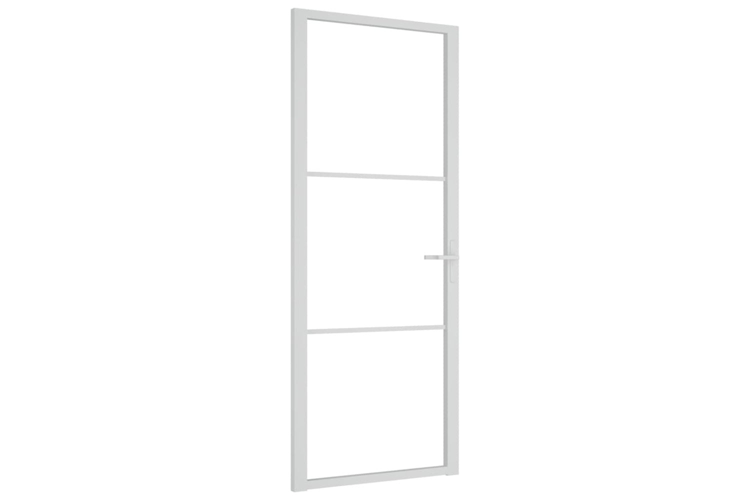 vidaXL 350569 Interior Door 83x201.5cm White Esg Glass And Aluminium-2