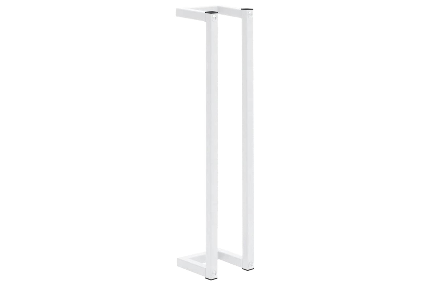 vidaXL 336116 Towel Rack White 12.5x12.5x60cm Steel