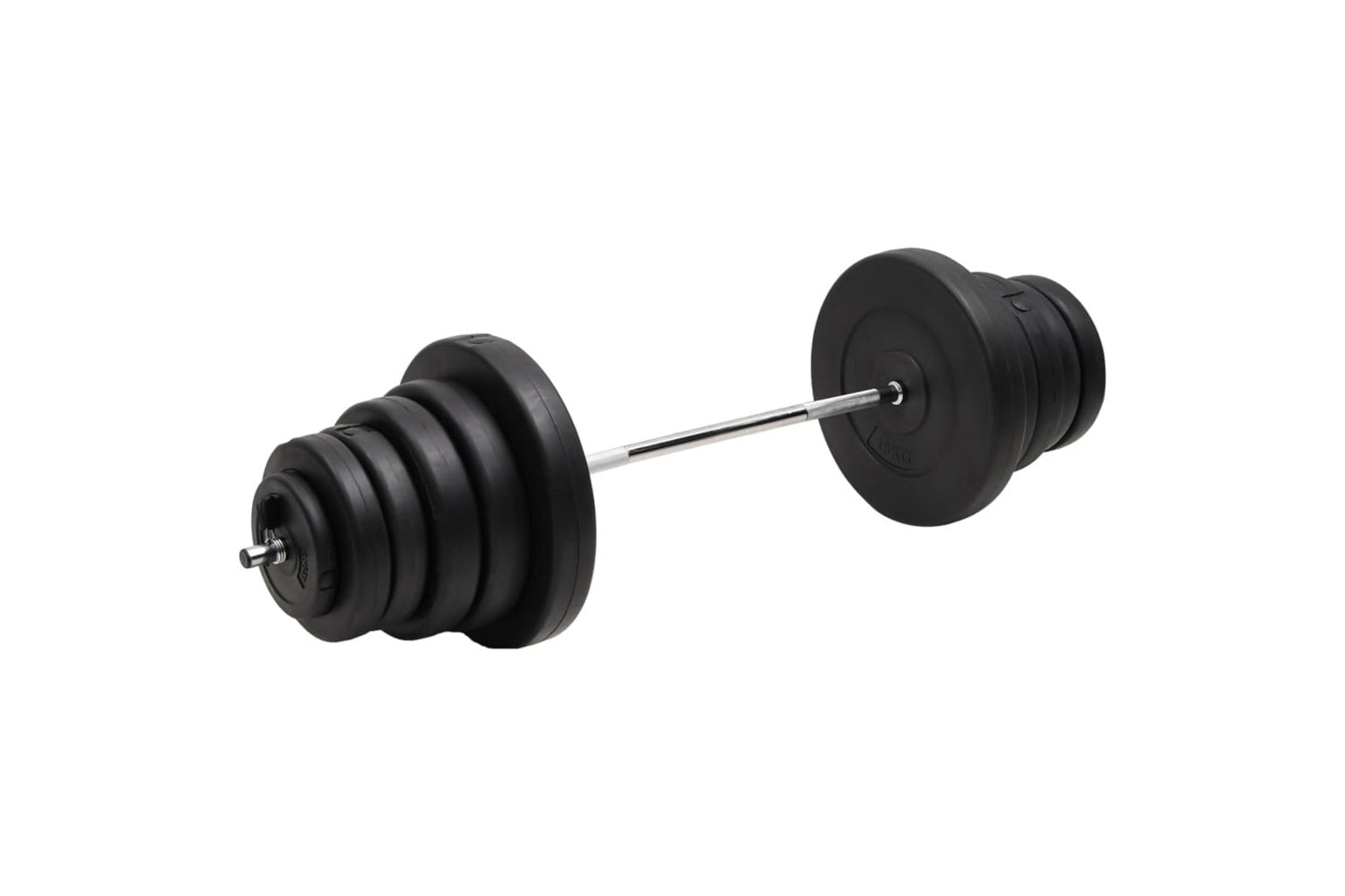 Vidaxl 3145021 Barbell With Plates 90 Kg-2