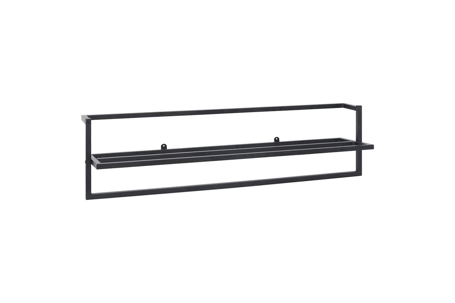 vidaXL 336122 Towel Rack Black 95x25x22cm Iron