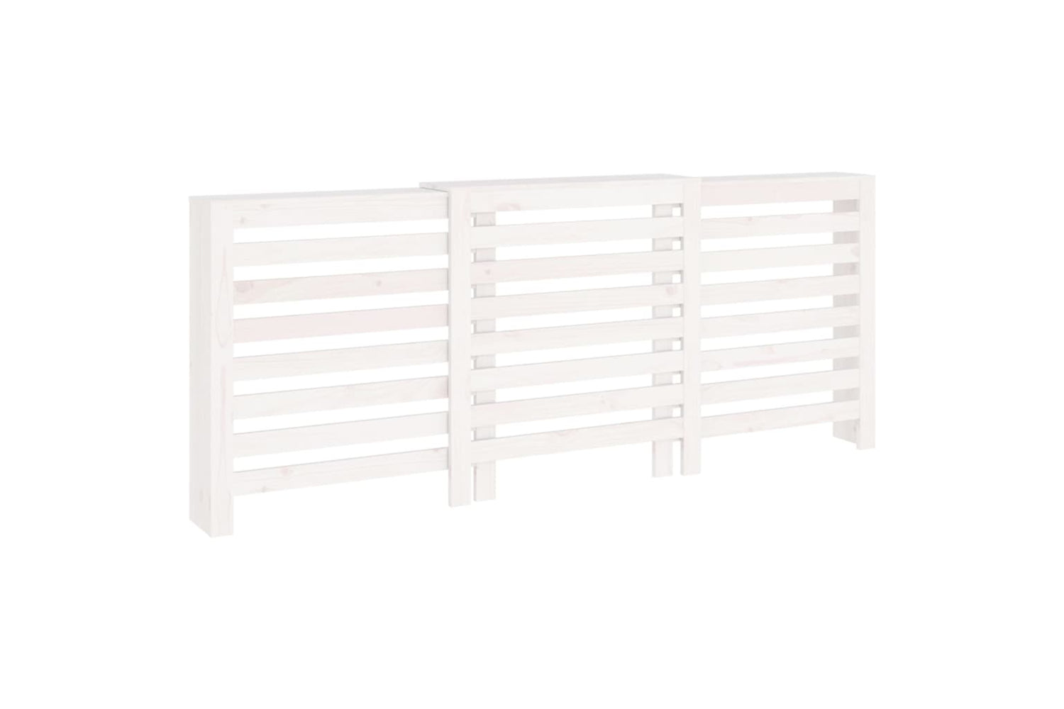 vidaXL 822612 Radiator Cover White 210x21x85cm Solid Wood Pine