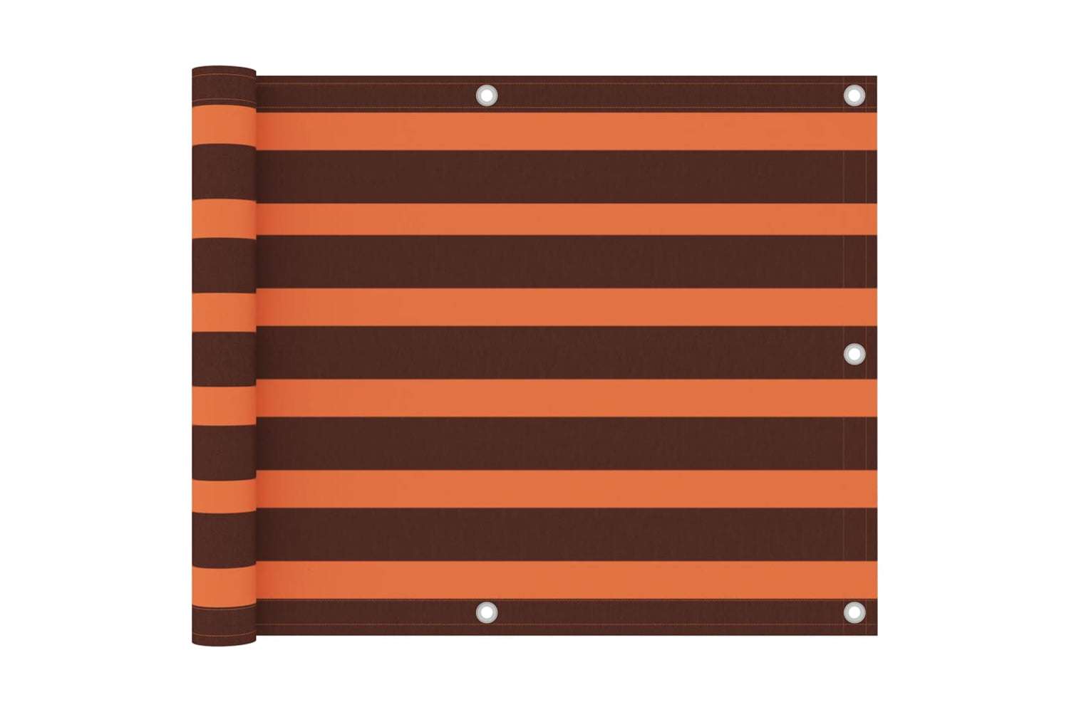 vidaXL 134927 Balcony Screen Orange And Brown 75x600cm Oxford Fabric