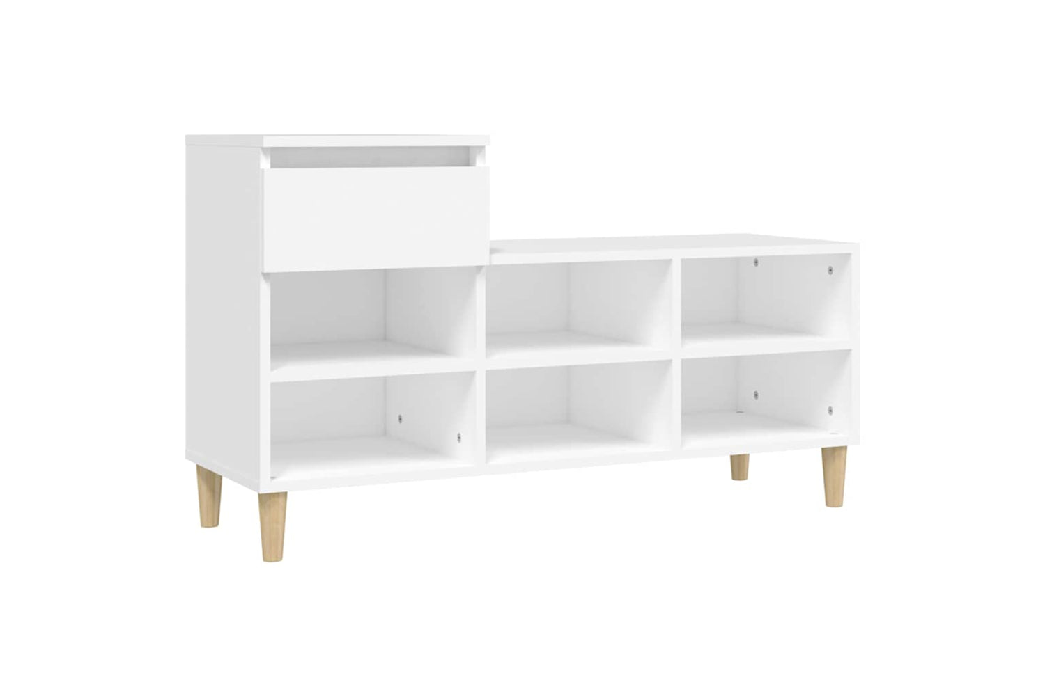 vidaXL 821204 Shoe Cabinet White 102x36x60cm Engineered Wood