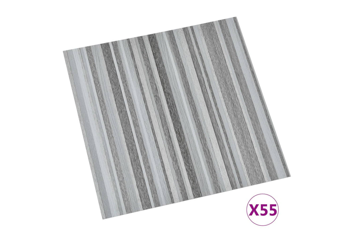 Vidaxl Self-adhesive Flooring Planks 55 Pcs Pvc 5.11 MÂ² Light Grey-2