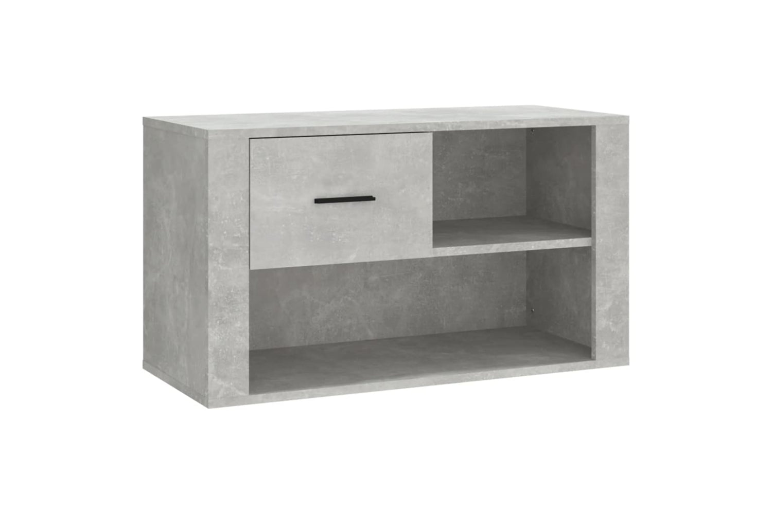 vidaXL 816756 Shoe Cabinet Concrete Grey 80x35x45cm Engineered Wood