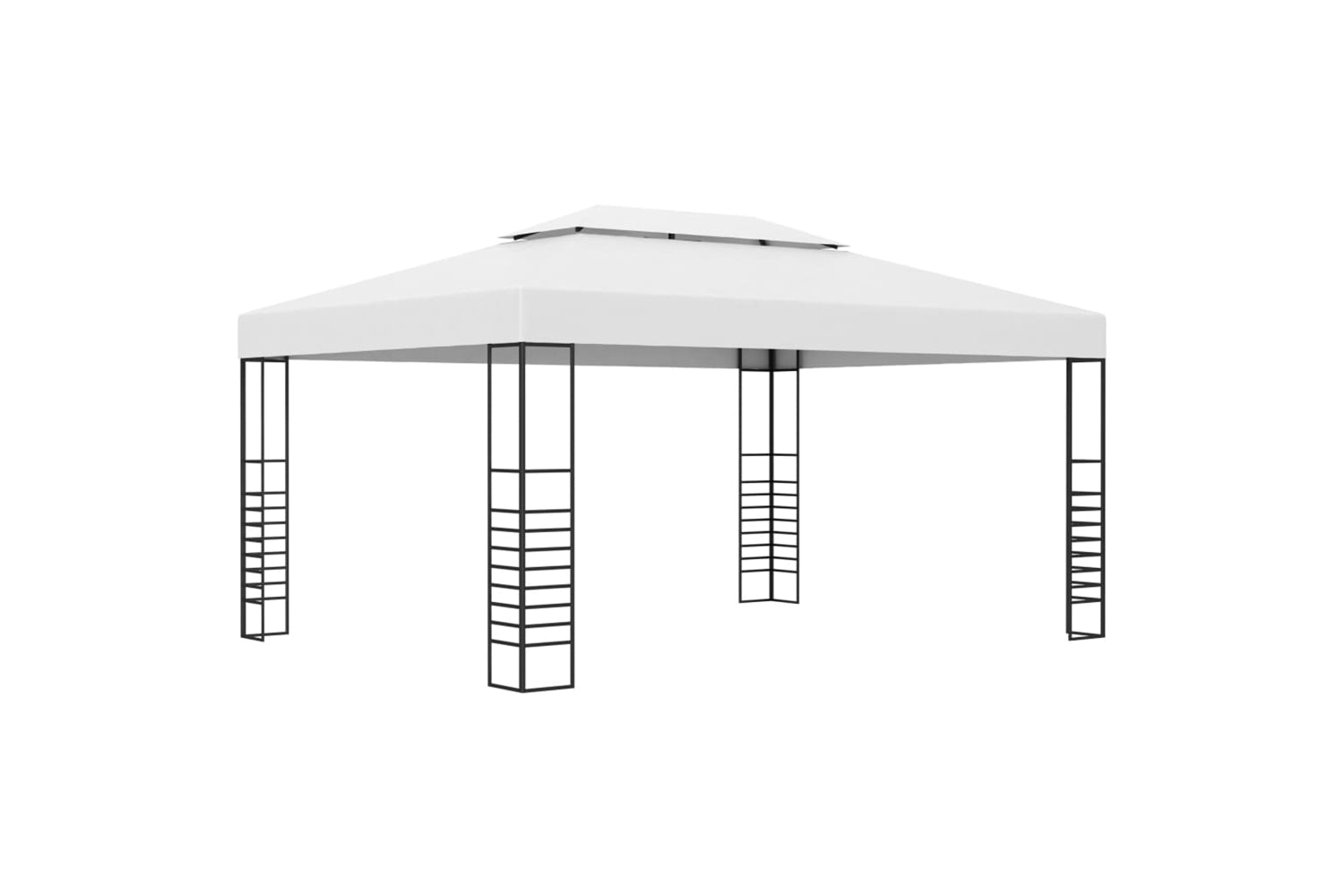 Vidaxl 47956 Garden Gazebo Powder-coated Steel 4x3x2.7 M White