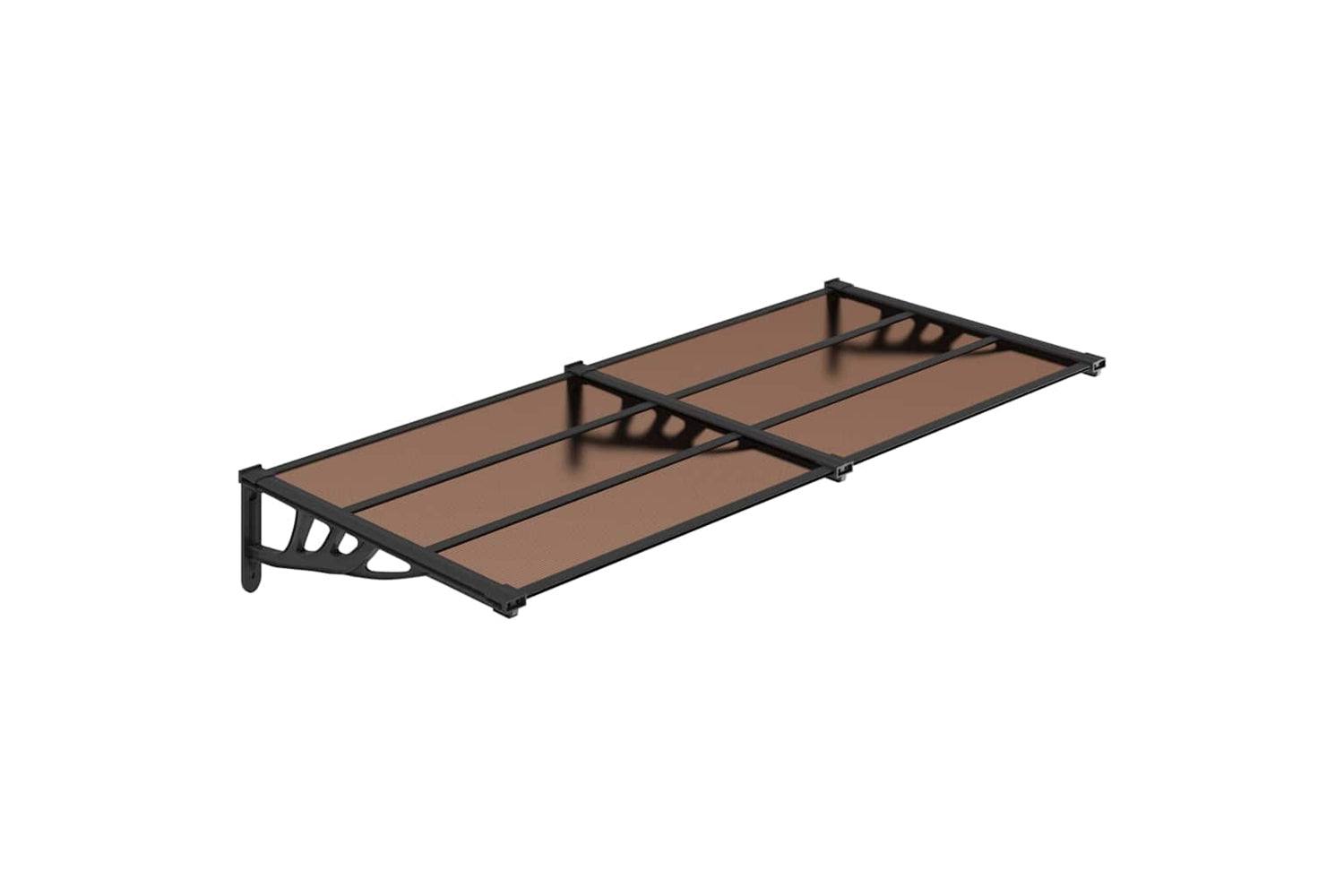 Vidaxl Door Canopy Black 199x90 Cm Polycarbonate