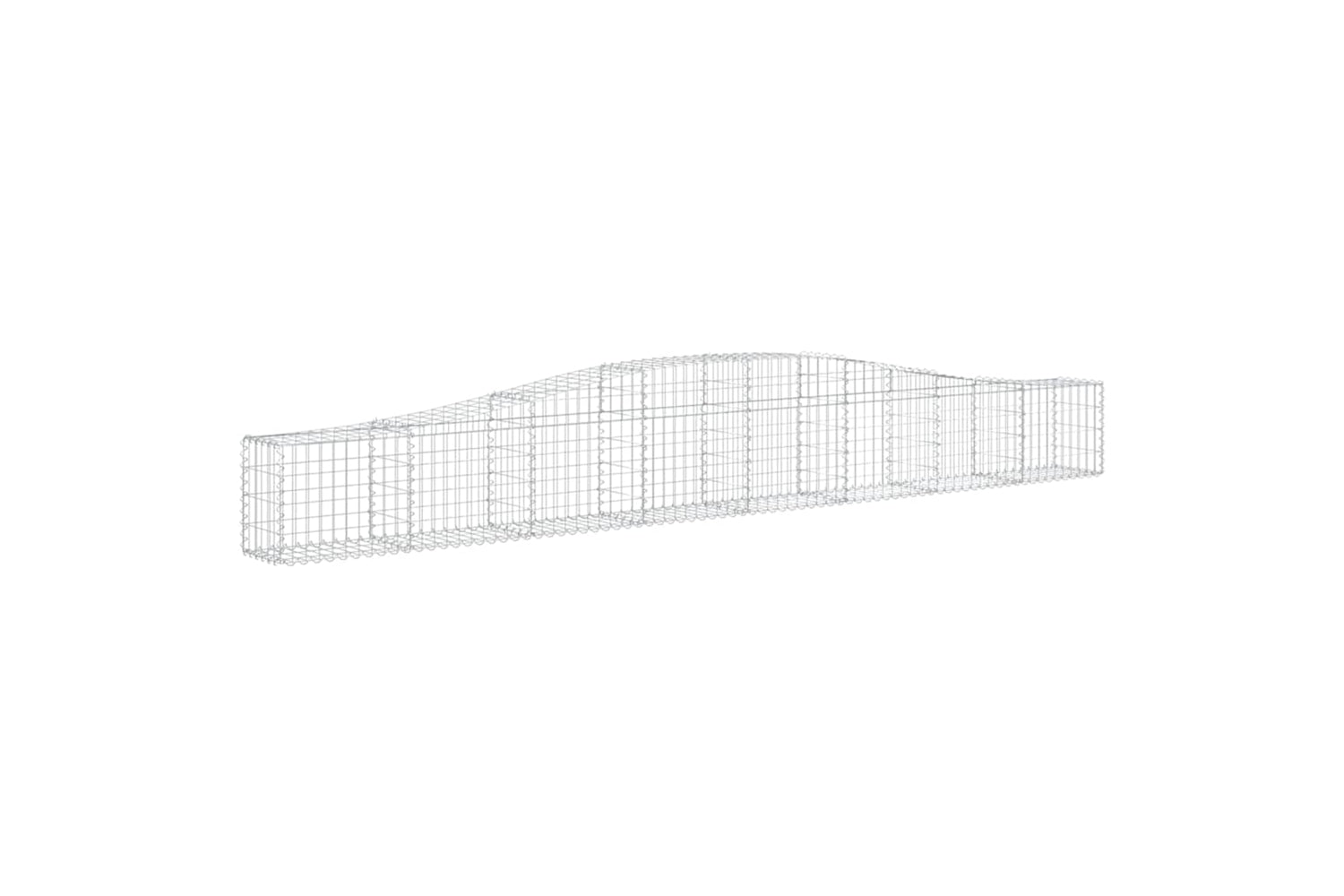 vidaXL 153402 Arched Gabion Basket 400x30x40/60cm Galvanised Iron