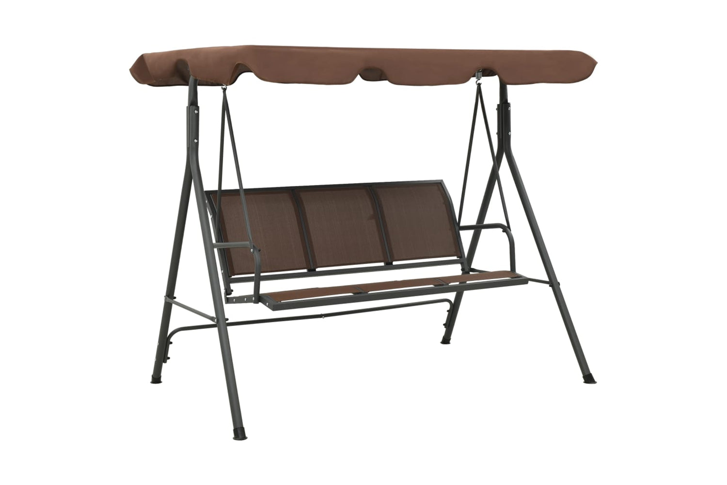 Vidaxl 41422 Garden Swing Bench With Canopy Coffee
