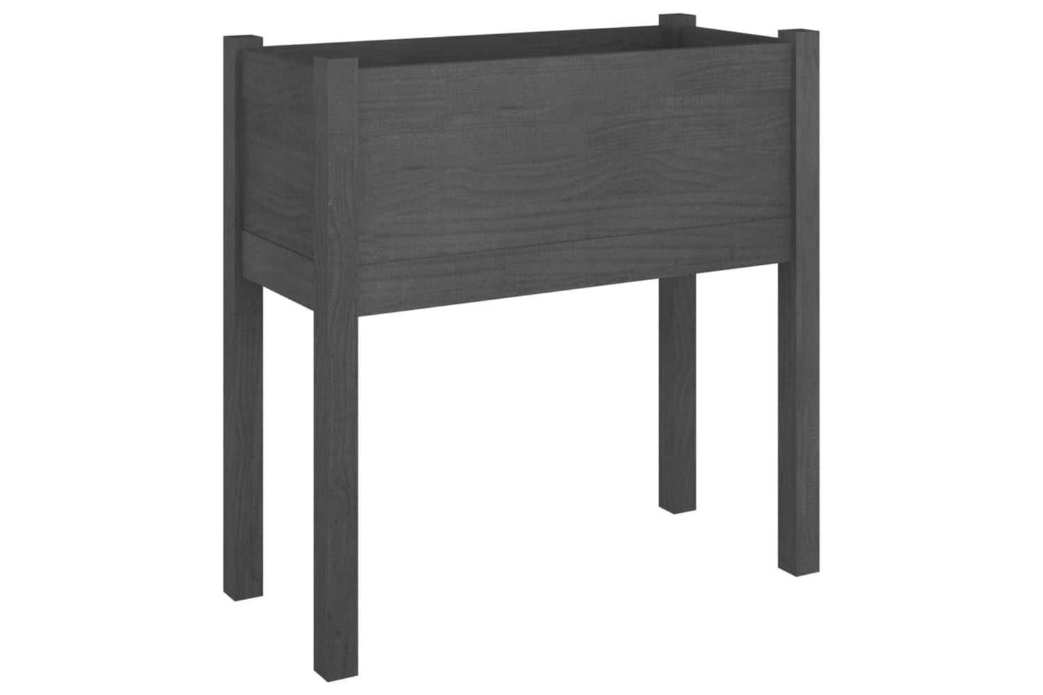 vidaXL 810823 Garden Planter Grey 70x31x70cm Solid Pinewood