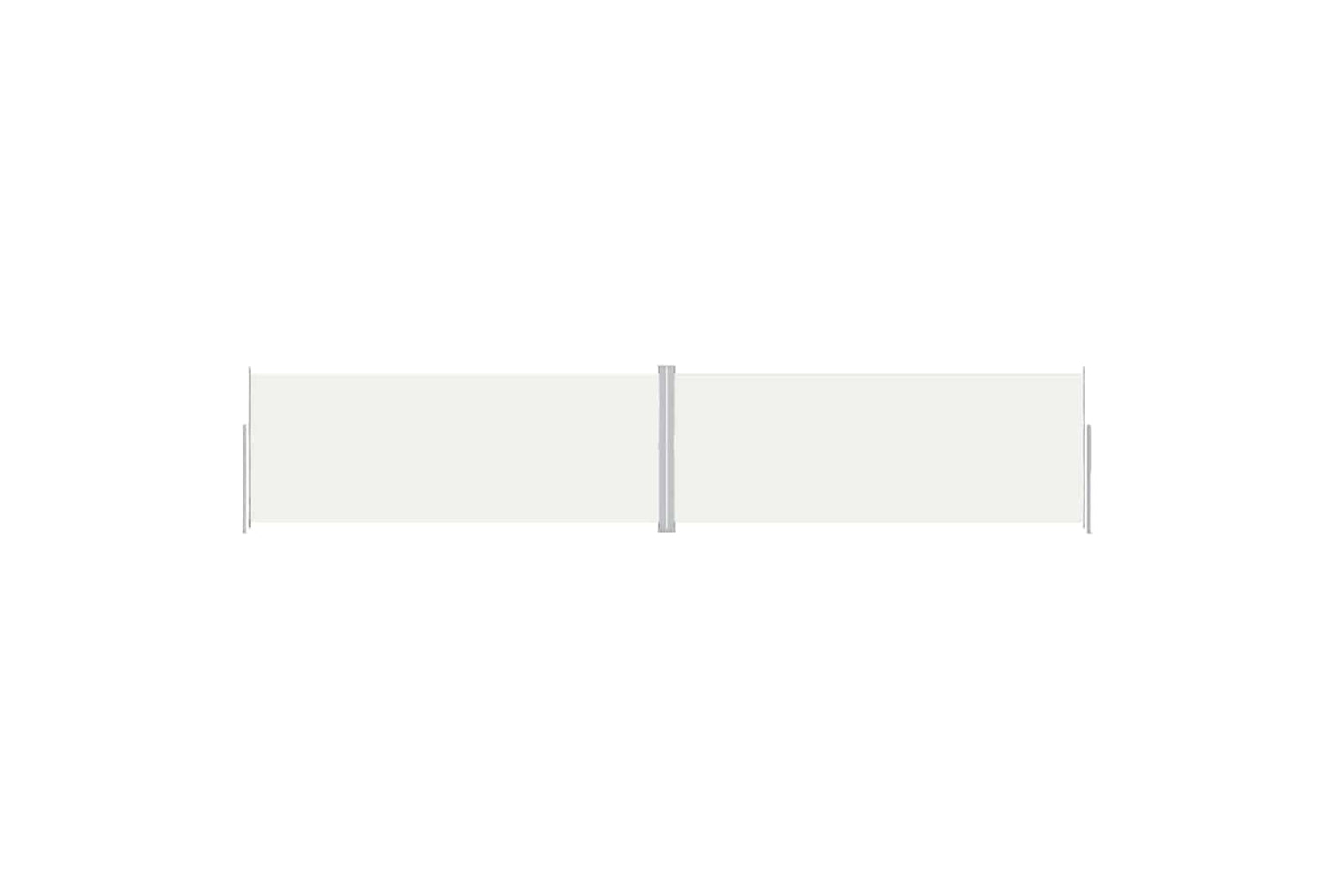 vidaXL 318043 Retractable Side Awning Cream 200x1000cm