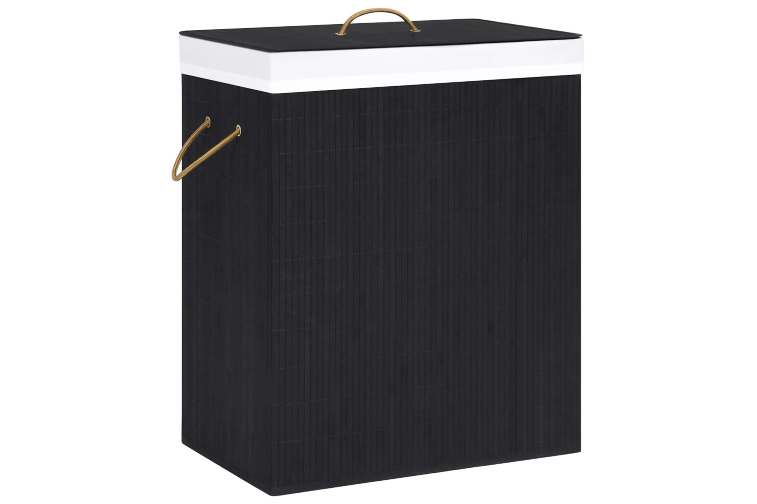 Vidaxl 320746 Bamboo Laundry Basket Black 100 L