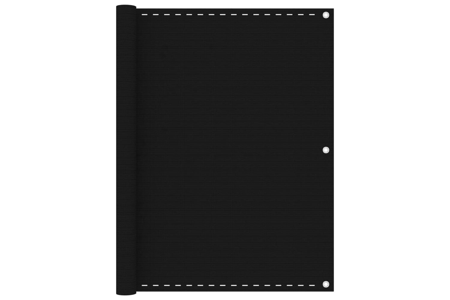 vidaXL 311038 Balcony Screen Black 120x500cm Hdpe