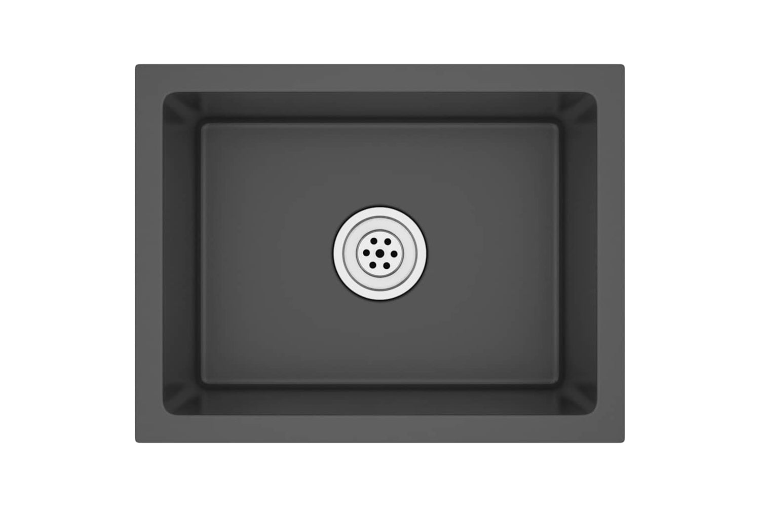 Vidaxl 51507 Handmade Kitchen Sink Black Stainless Steel