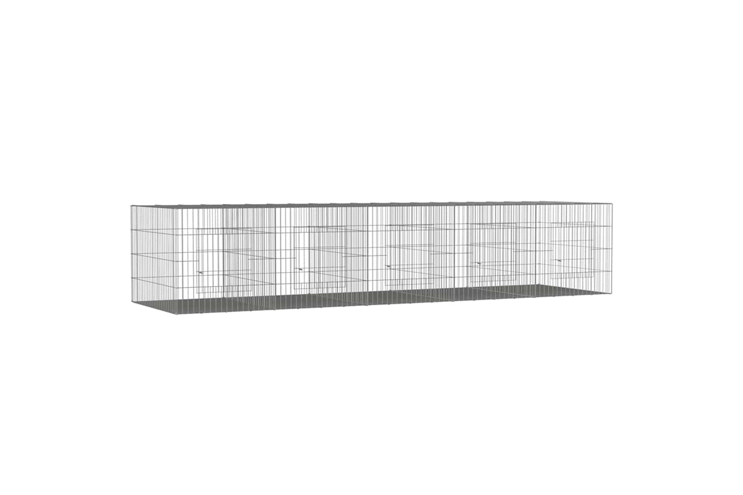 vidaXL 171571 5-panel Rabbit Cage 273x79x54cm Galvanised Iron
