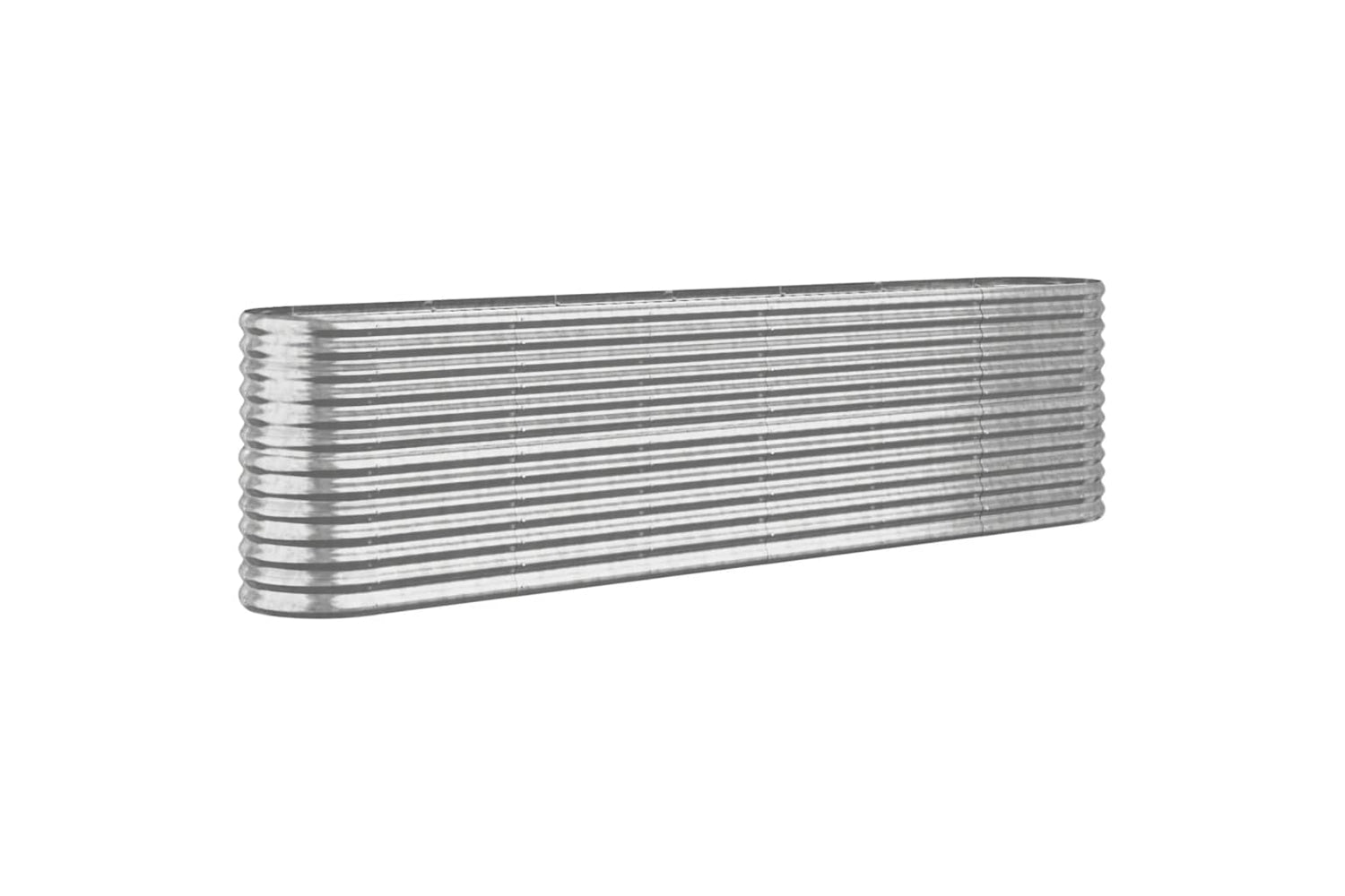 vidaXL 318907 Garden Raised Bed Powder-coated Steel 260x40x68cm Silver