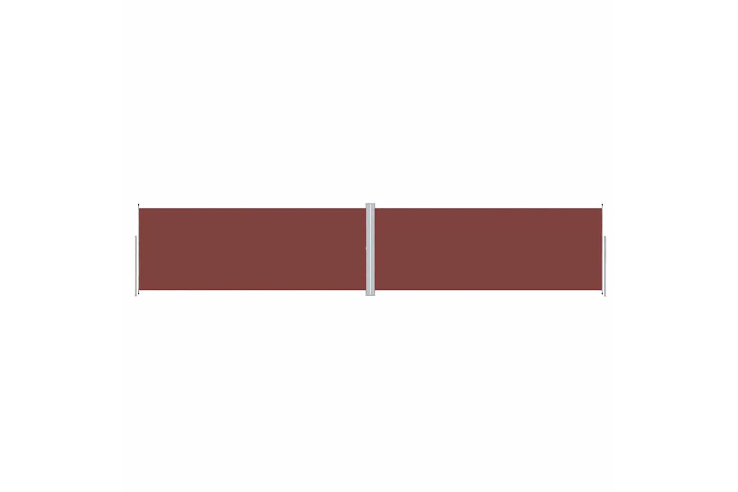 vidaXL 318045 Retractable Side Awning Brown 200x1000cm