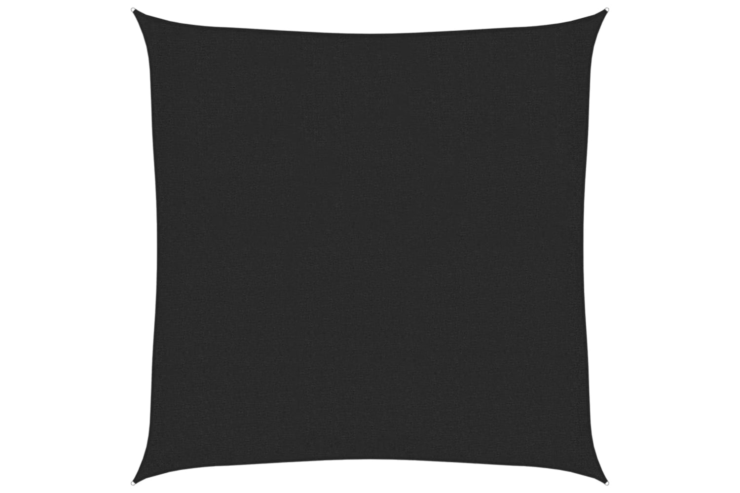 vidaXL 311715 Sunshade Sail 160 G/mÂ² Black 3.6x3.6 M Hdpe