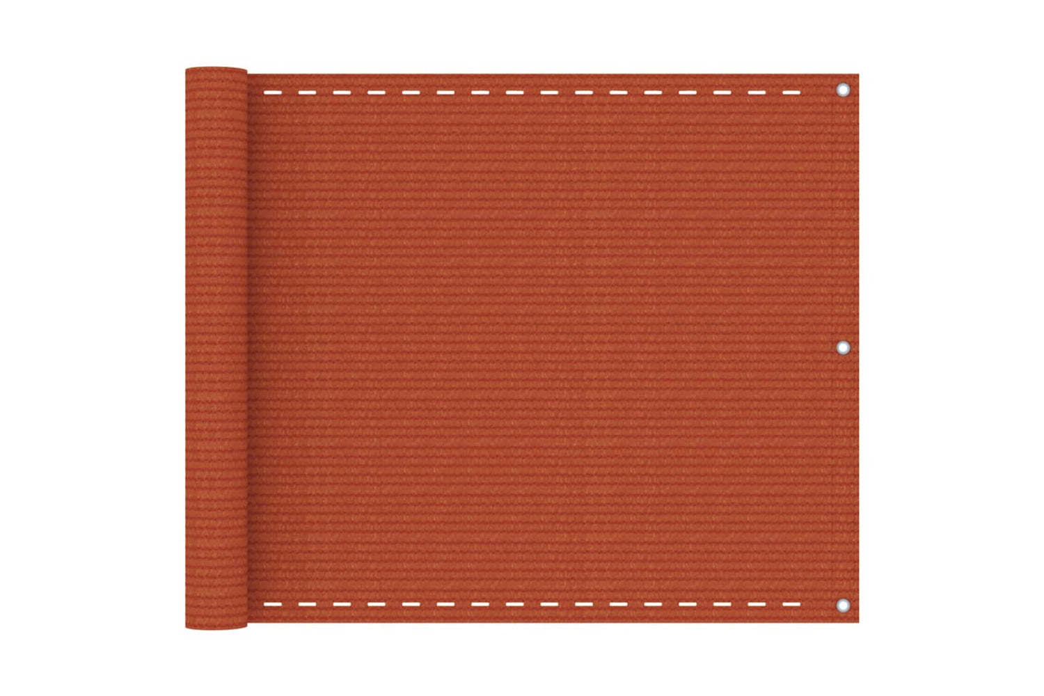vidaXL 311018 Balcony Screen Orange 75x500cm Hdpe