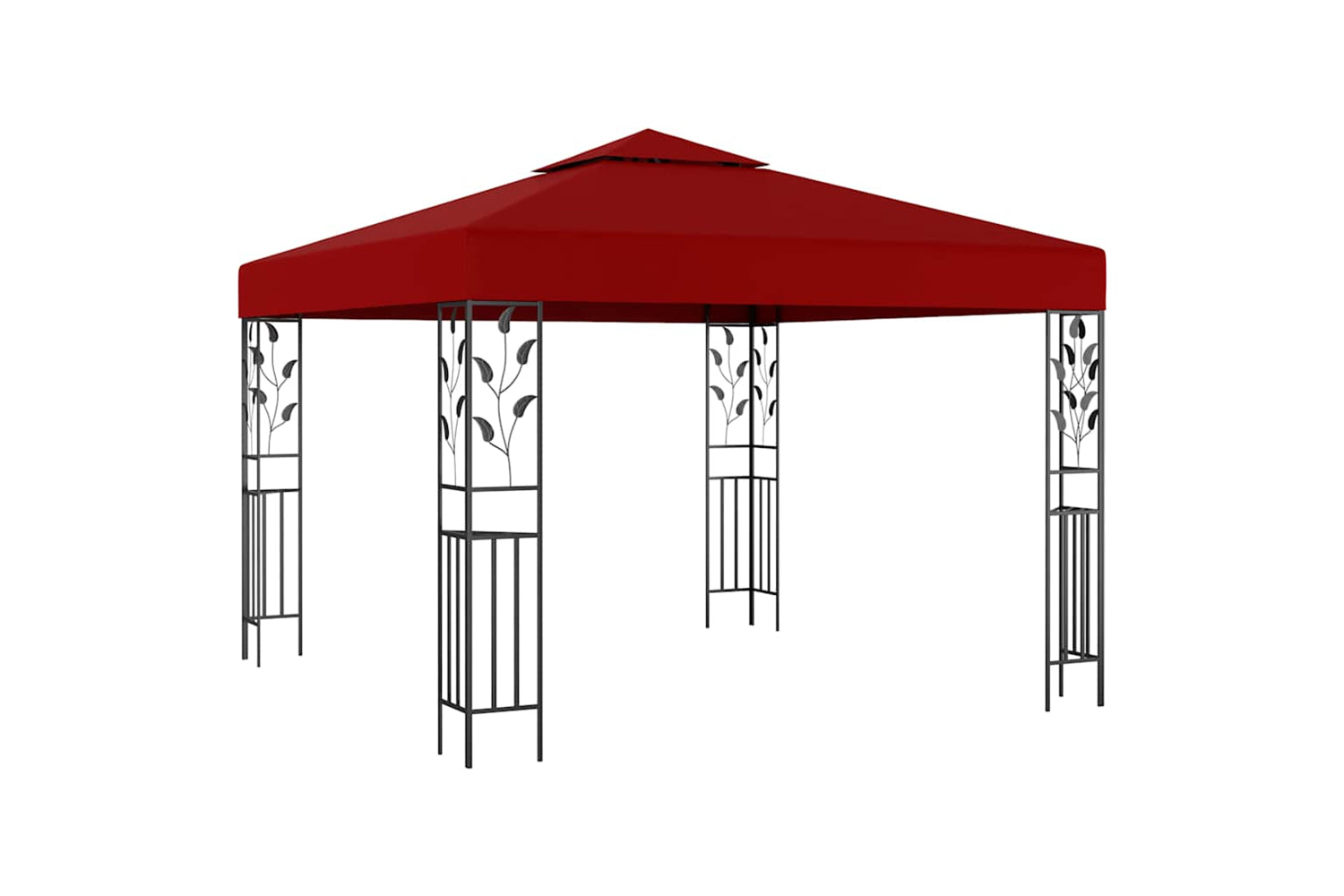 Vidaxl 47947 Gazebo 3x3 M Wine Red