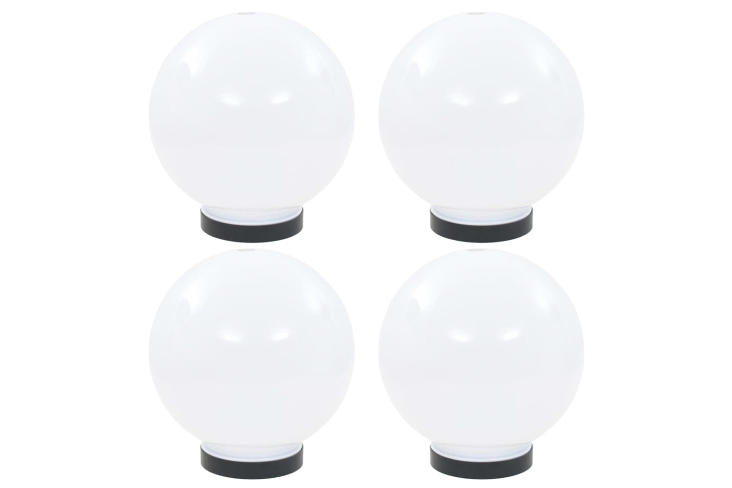 vidaXL 277141 Led Bowl Lamps 4 Pcs Spherical 20cm Pmma