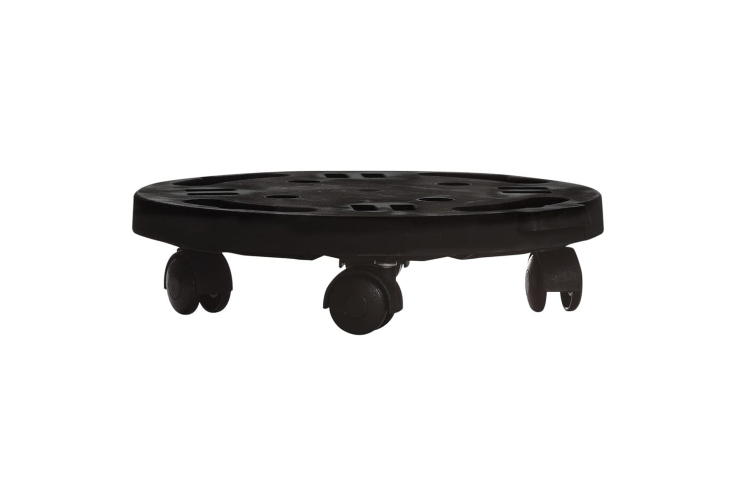 Vidaxl Plant Trolley With Wheels Diameter 30 Cm Black 170 Kg