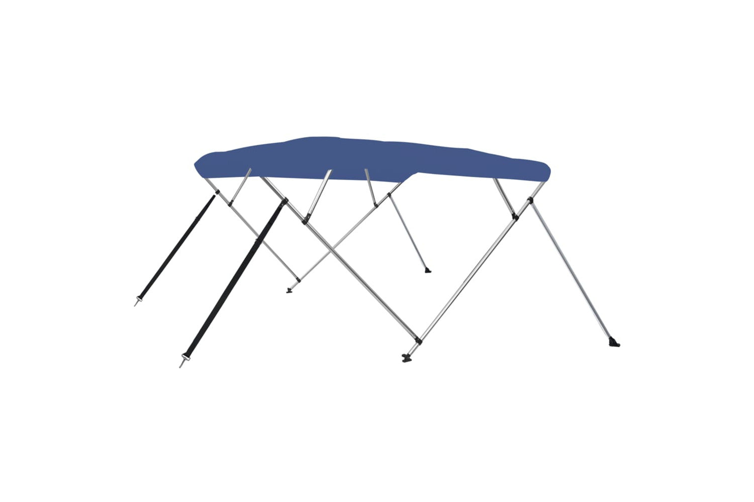 vidaXL 92370 4 Bow Bimini Top Blue 243x180x137cm-2