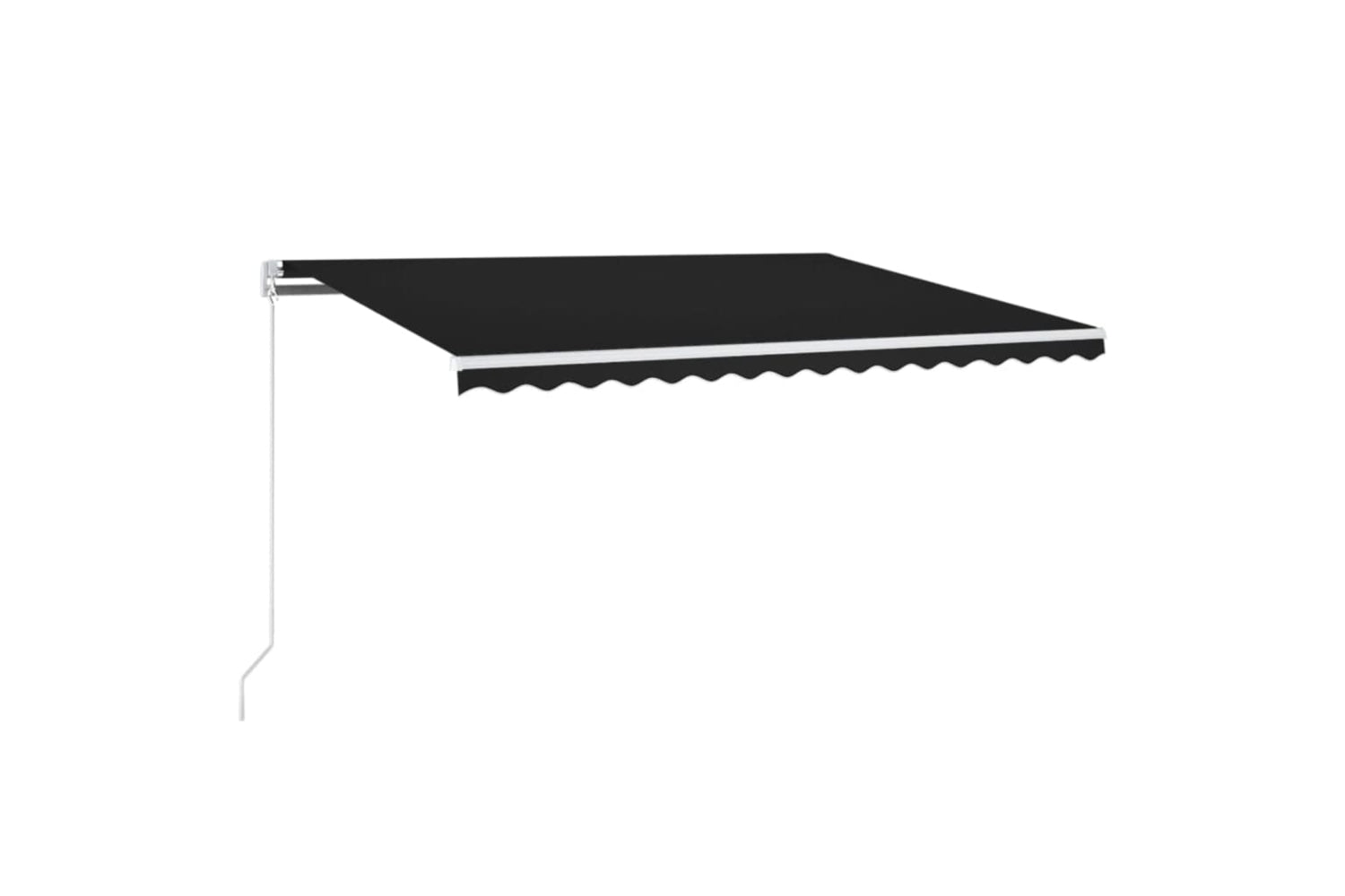 vidaXL 3068979 Manual Retractable Awning 400x350cm Anthracite