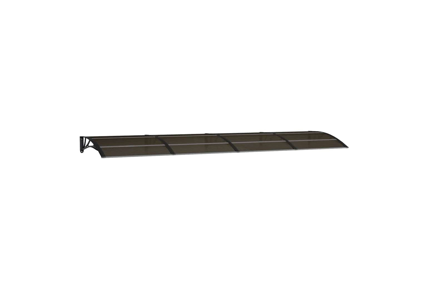 vidaXL Door Canopy Black 400x100cm Polycarbonate