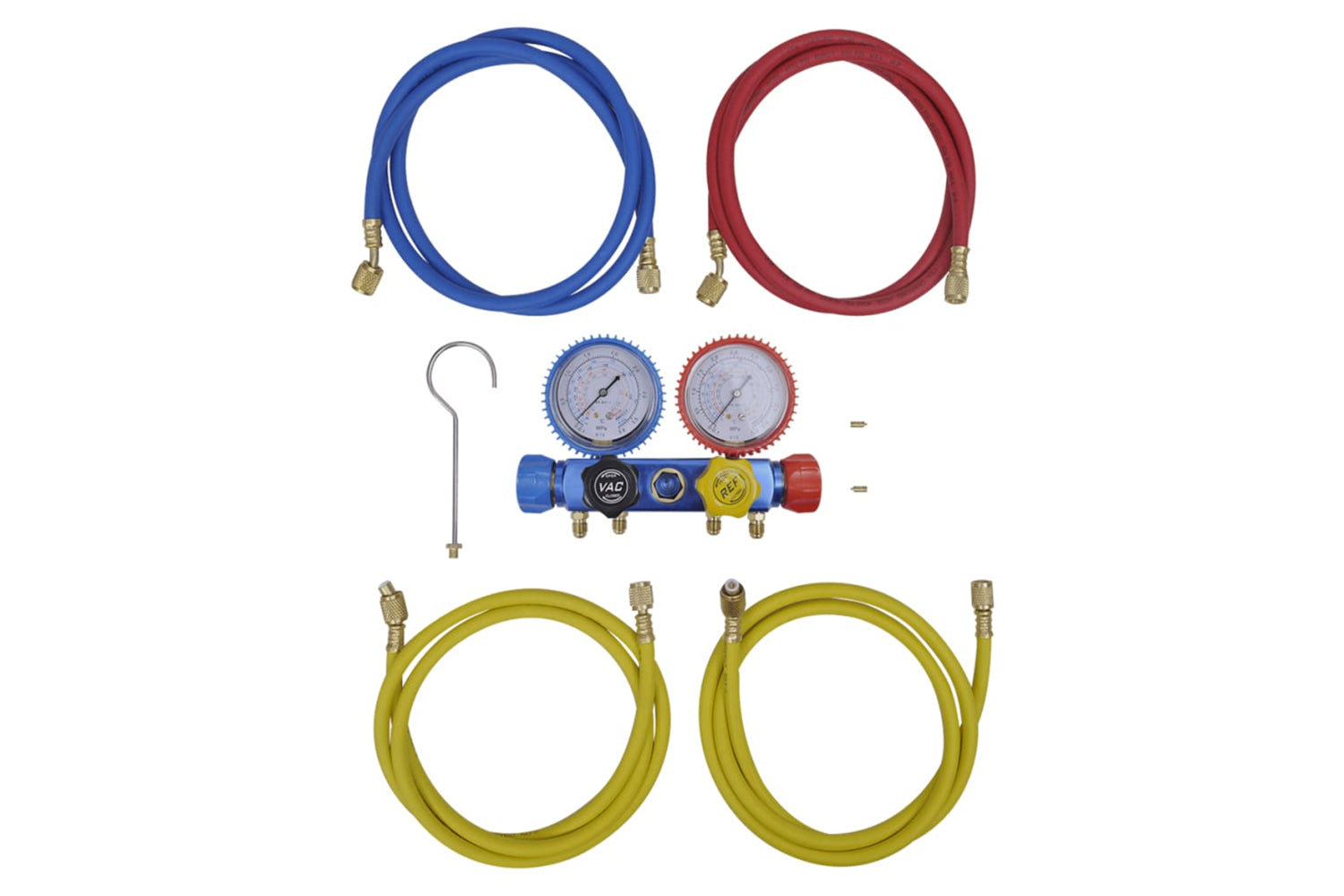 Vidaxl 141654 4-way Manifold Gauge Set For Air Conditioning