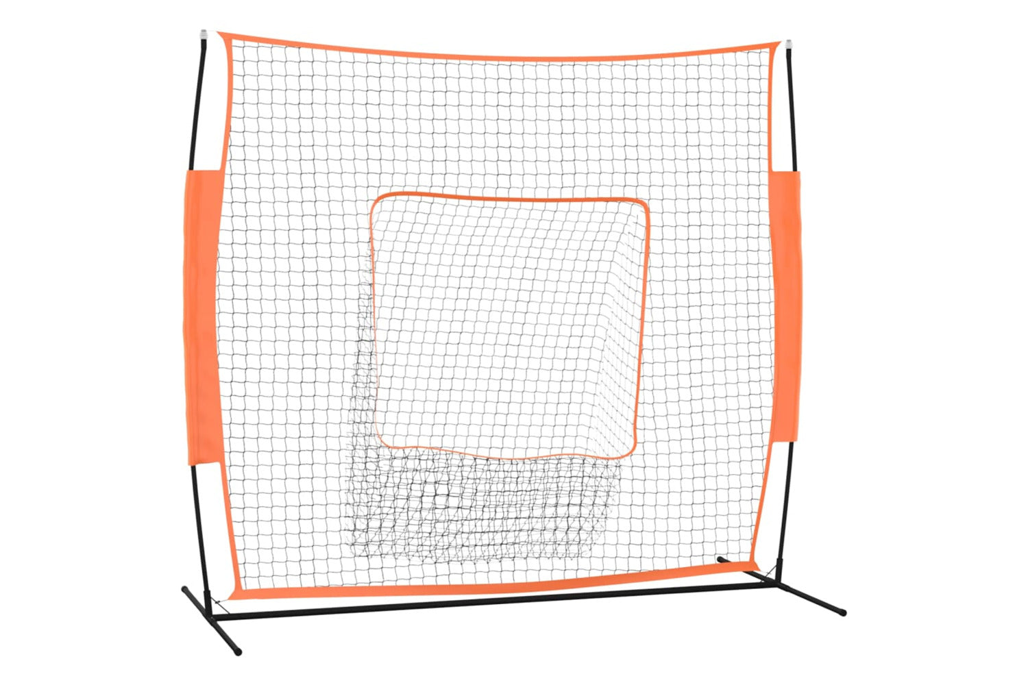 vidaXL 93738 Portable Baseball Net Red&black 219x107x212cm Steel&polyester-2