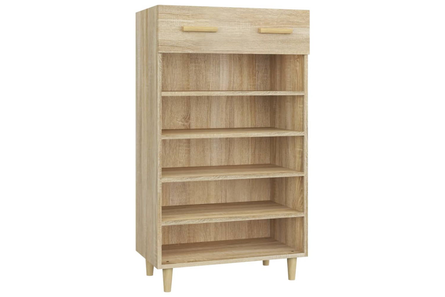 vidaXL 812783 Shoe Cabinet Sonoma Oak 60x35x105cm Engineered Wood