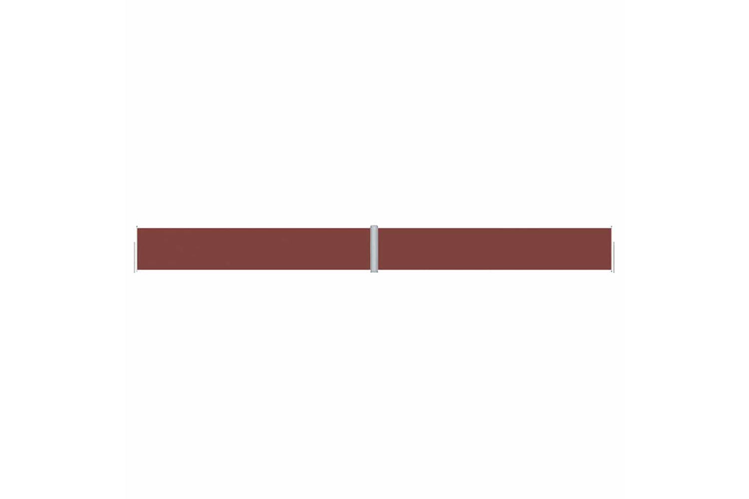 vidaXL 318057 Retractable Side Awning Brown 117x1200cm