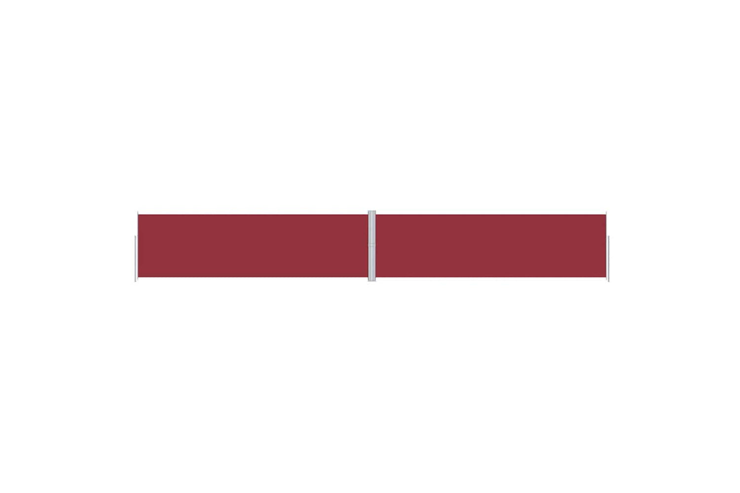 vidaXL 318077 Retractable Side Awning Red 180x1200cm