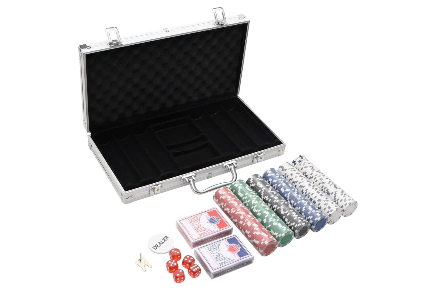 vidaXL 80416 Poker Chip Set 300 Pcs 11.5 G