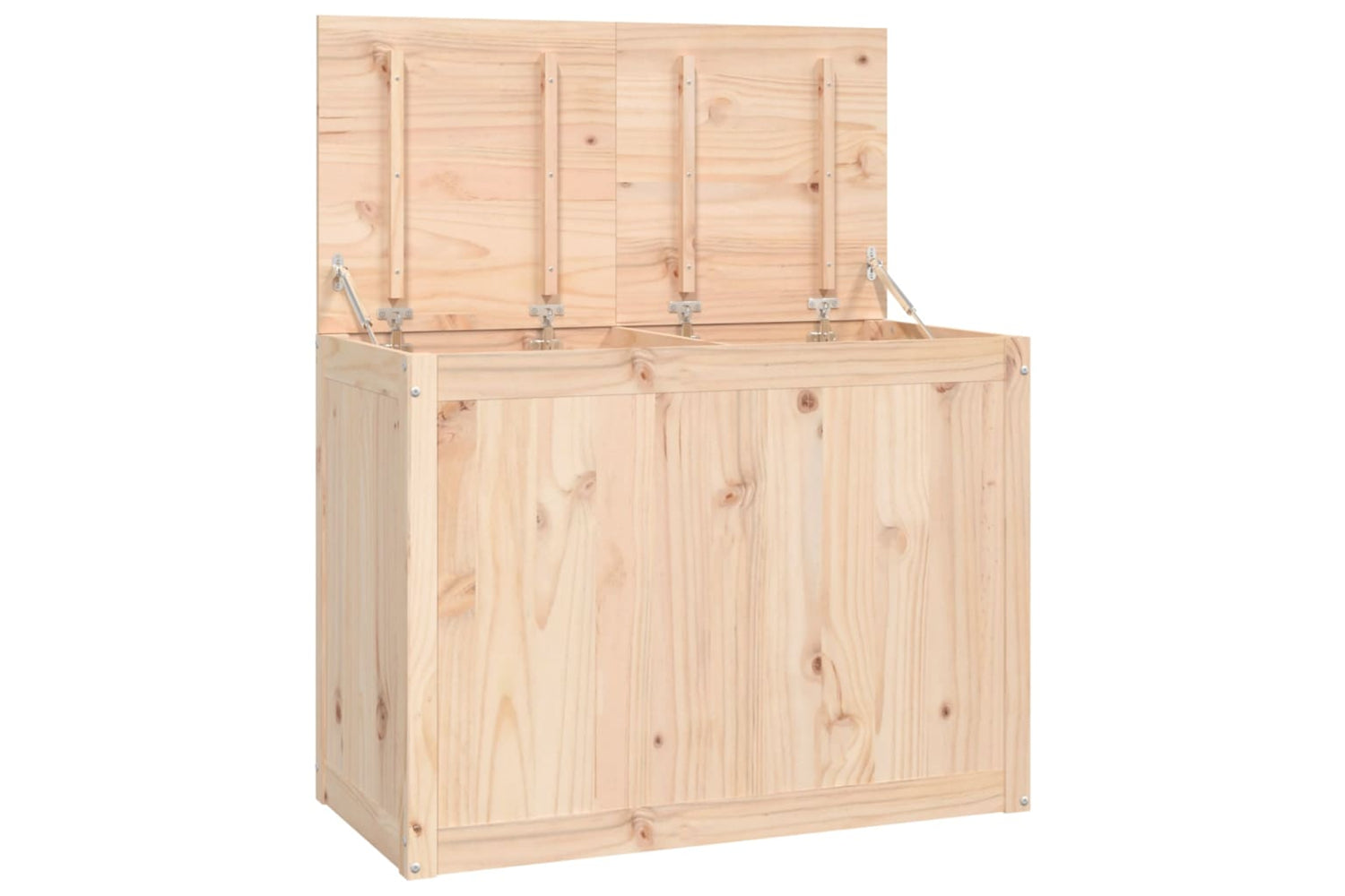 vidaXL 823569 Laundry Box 88.5x44x66cm Solid Wood Pine