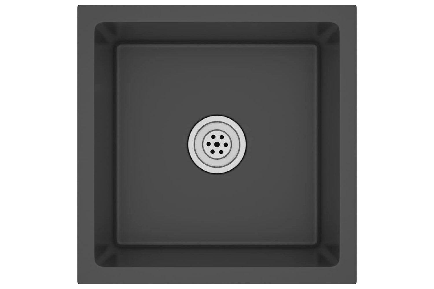 Vidaxl 51501 Handmade Kitchen Sink Black Stainless Steel