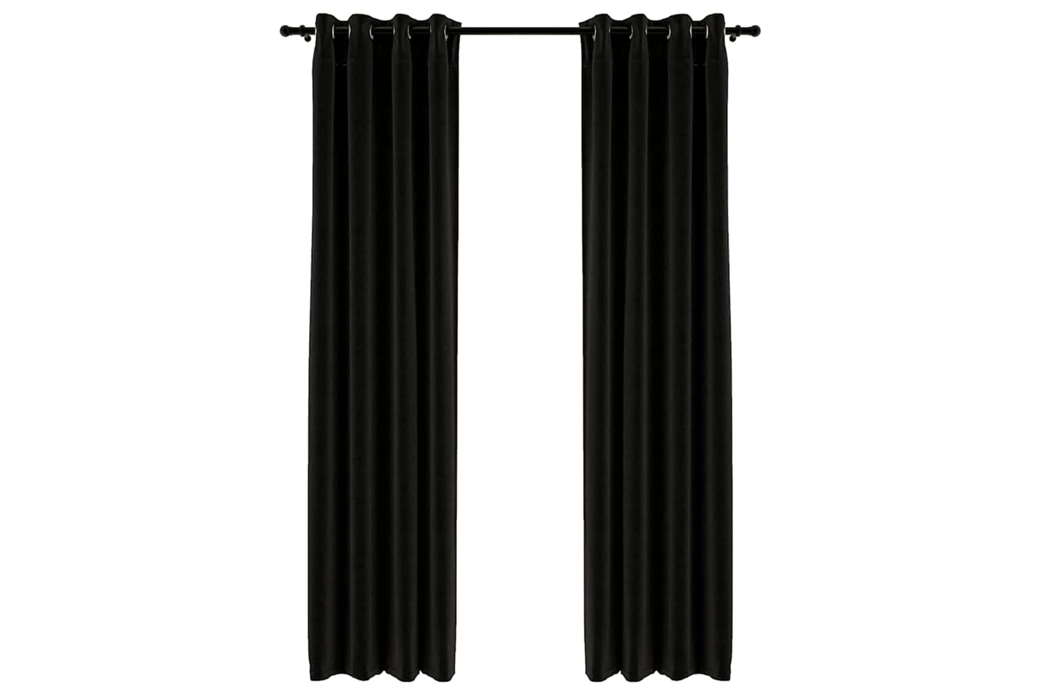 Vidaxl 321162 Linen-look Blackout Curtains 2 Pcs Anthracite 140x245cm