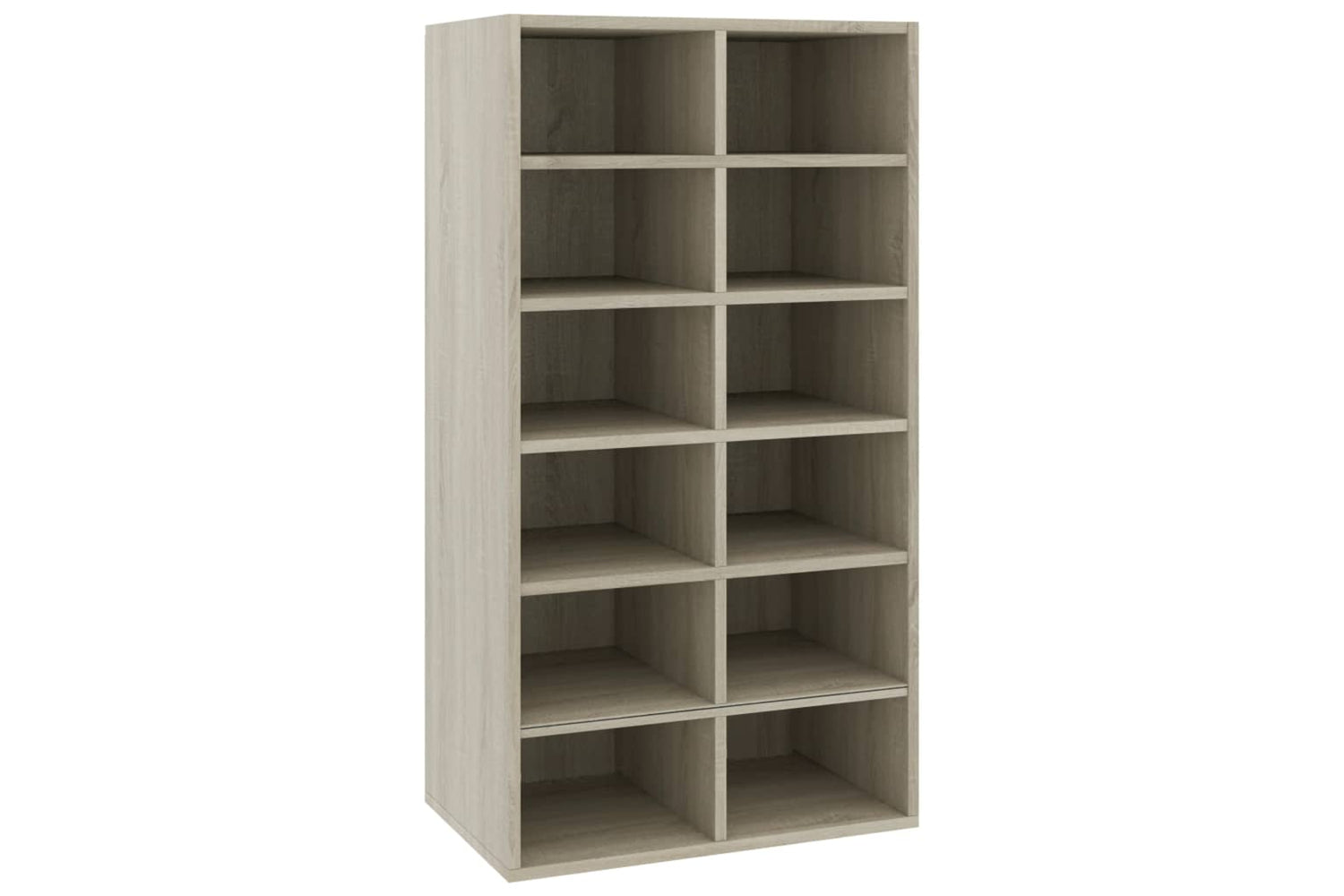 vidaXL 800399 Shoe Rack Sonoma Oak 54x34x100.5cm Engineered Wood