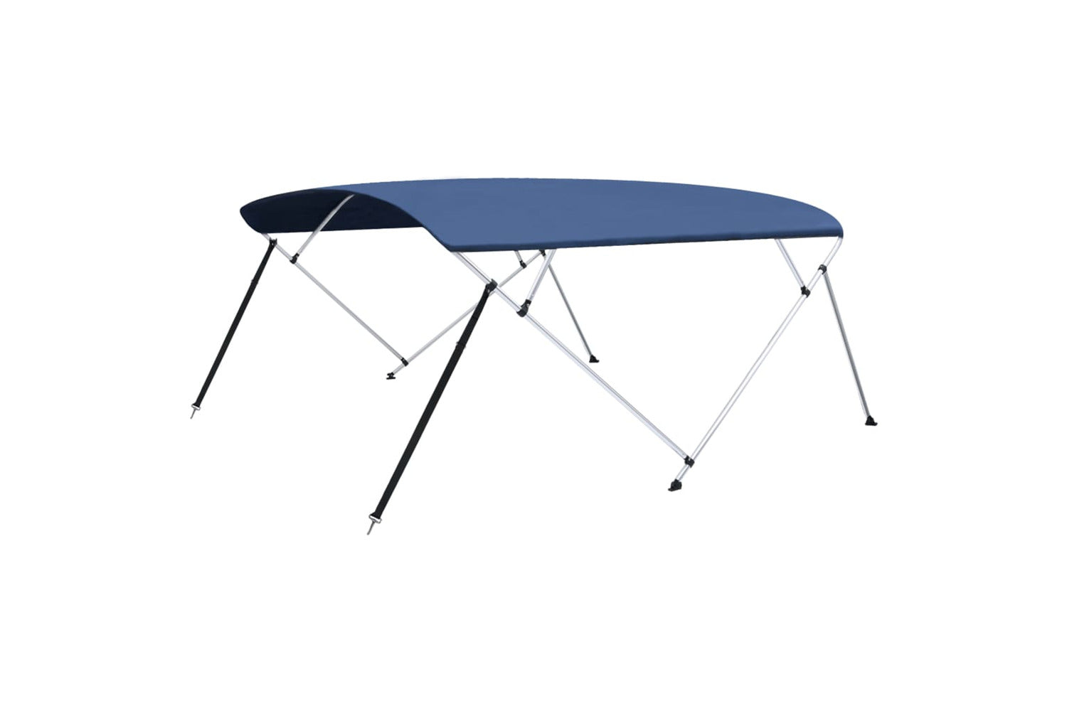 vidaXL 93141 4 Bow Bimini Top Navy Blue 243x(230-244)x137cm-2