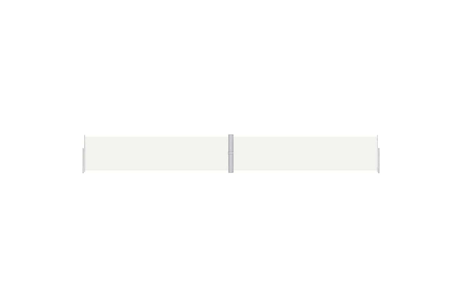 vidaXL Retractable Side Awning Cream 160x1200cm