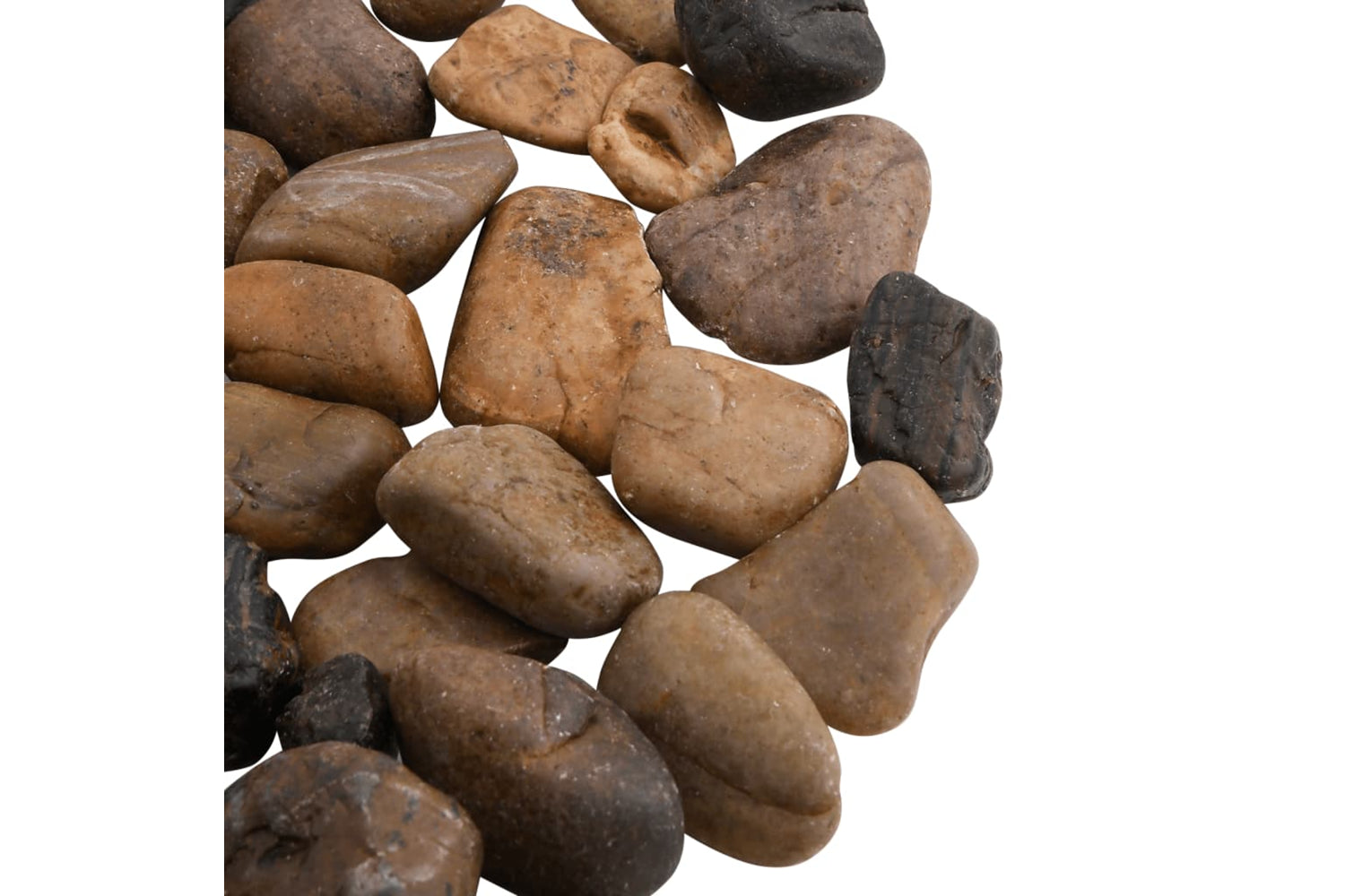 vidaXL 155331 Polished Pebbles 10 Kg Mixed Colour 2-5cm-4