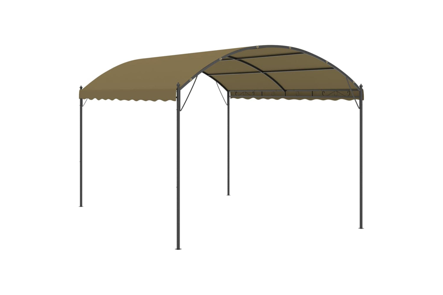 Vidaxl 312217 Gazebo 4x3x2.6 M Taupe 180 G/mâ²