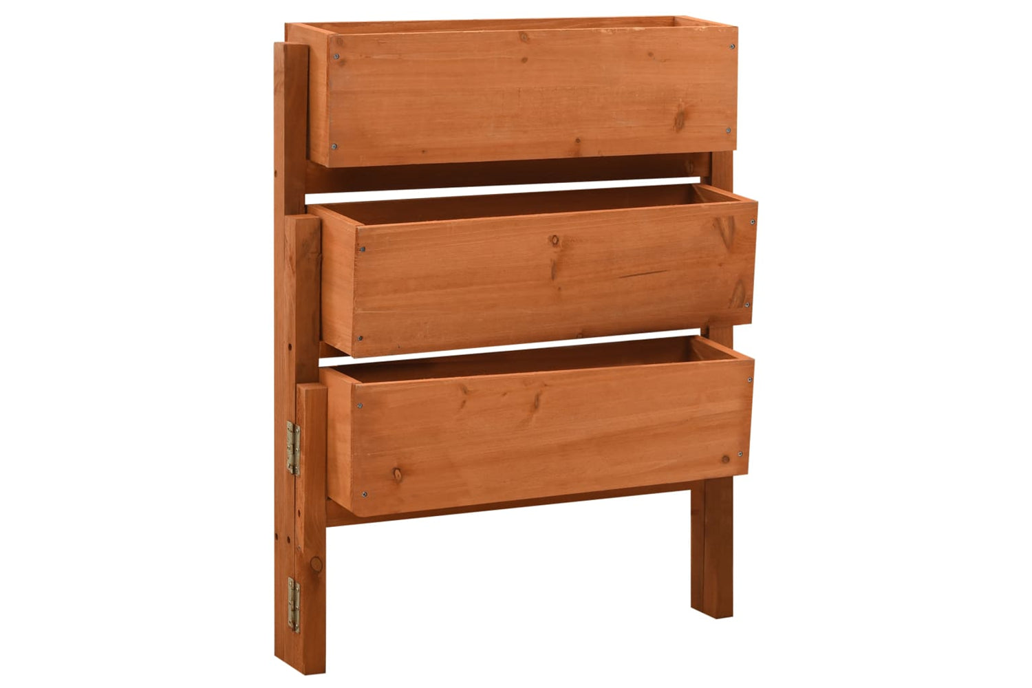 vidaXL 314840 Garden Folding Planter Orange 60x14x75cm Solid Firwood