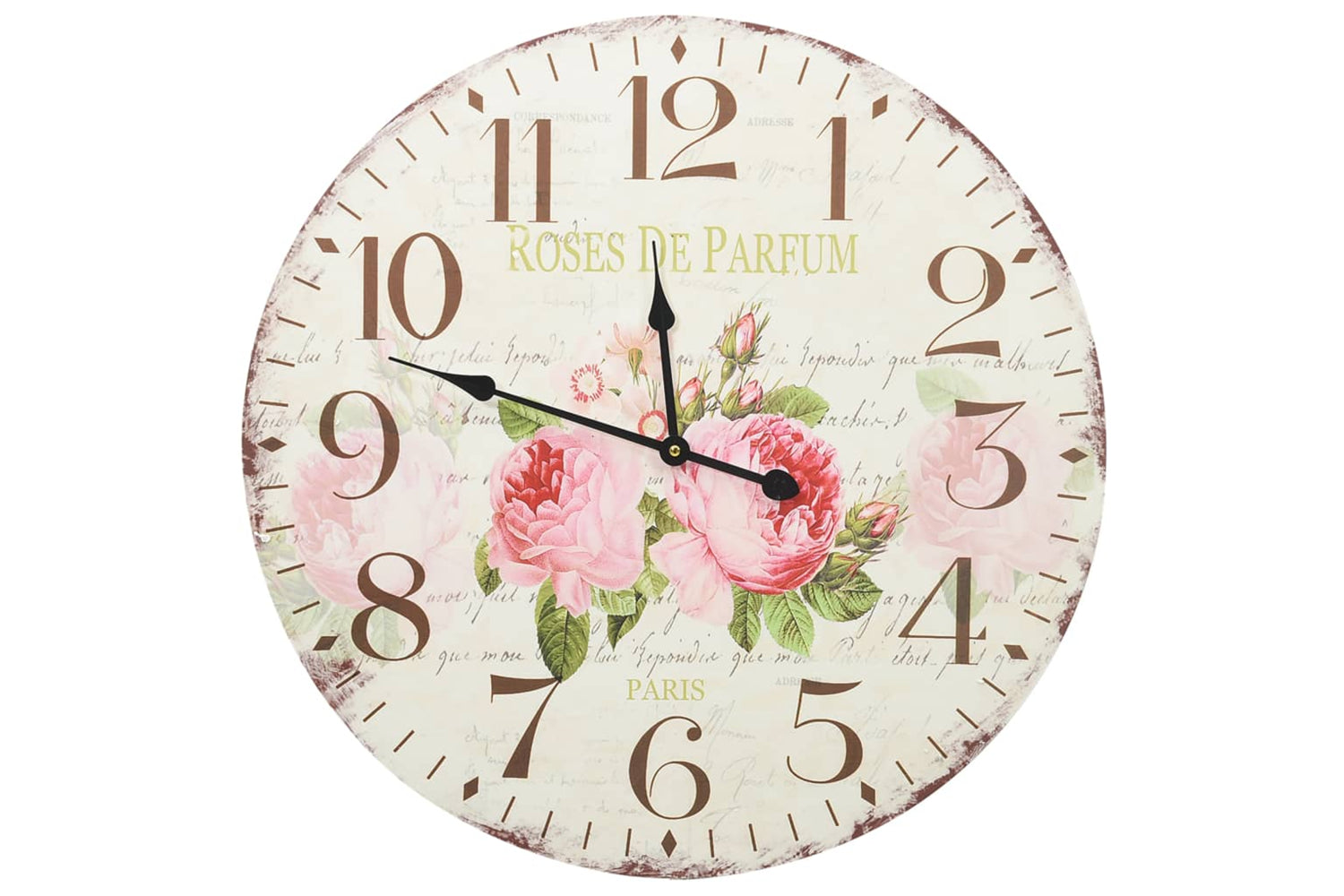 Vidaxl 325177 Vintage Wall Clock Flower 60 cm | Multicolour